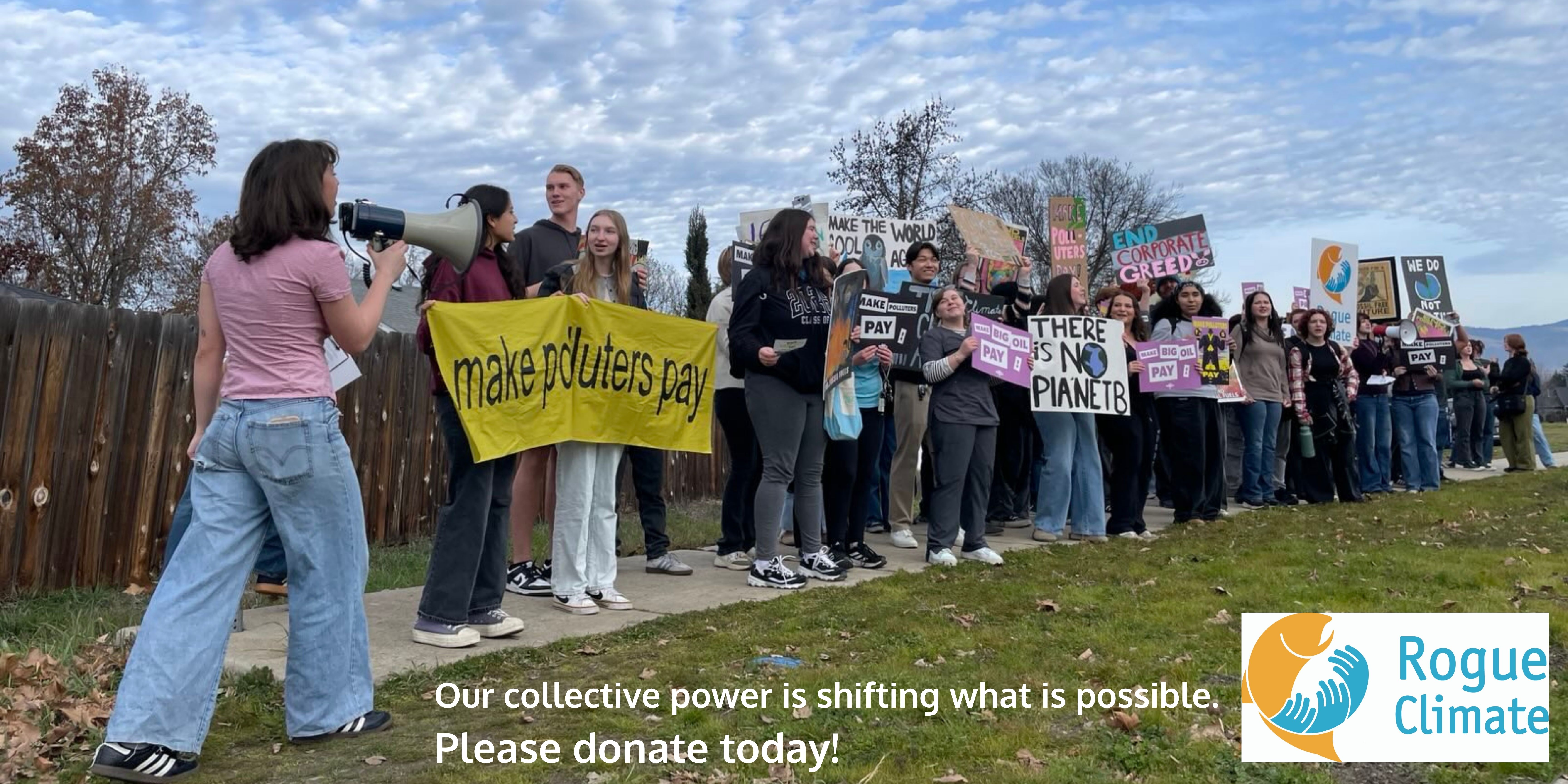 Our collective power is shifting what is possible.  Please donate today! RogueClimate.org/donate